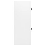 vidaXL Skriňa na sedlo biela 53x53x140 cm oceľová – Obrázok 3