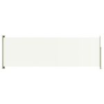 vidaXL Zaťahovacia bočná markíza na terasu 200x600 cm krémová – Obrázok 2