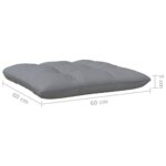 vidaXL 8-dielna záhradná súprava so sivými vankúšmi borovicové drevo – Obrázok 6