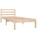 vidaXL Posteľný rám borovicový masív 75x190 cm malé jednolôžko – Obrázok 2