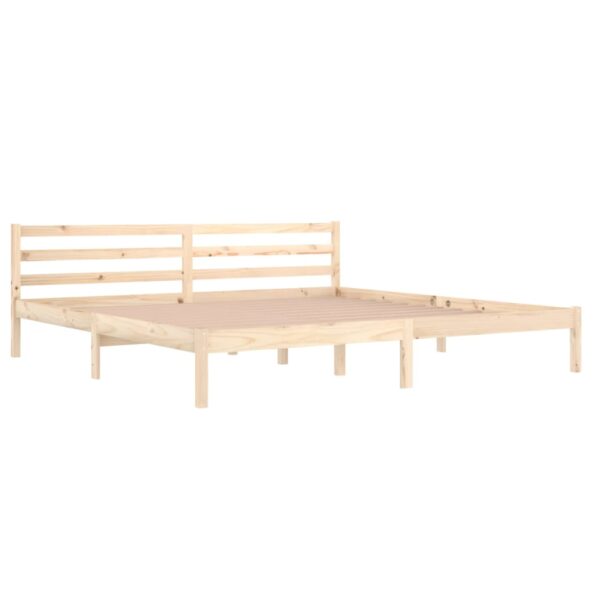 vidaXL Rám postele masívna borovica 200x200 cm – Obrázok 2