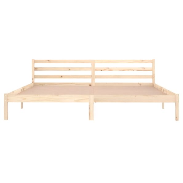 vidaXL Rám postele masívna borovica 200x200 cm – Obrázok 4