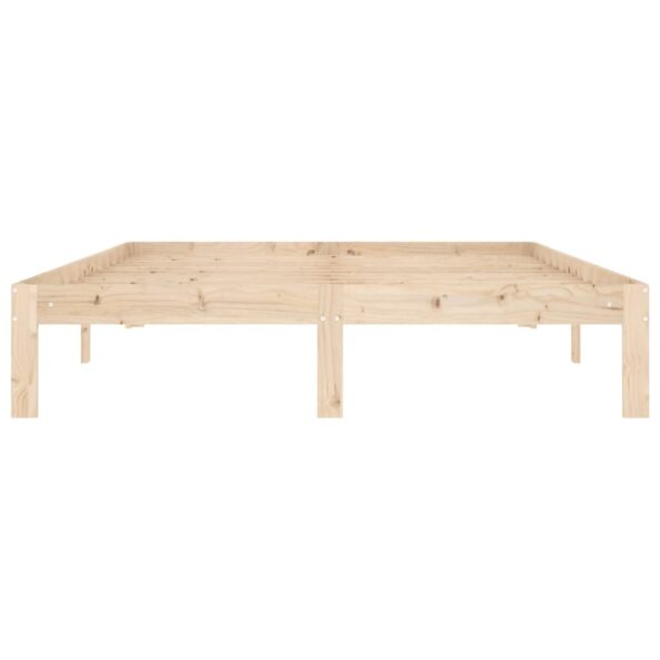 vidaXL Posteľný rám borovicový masív 140x200 cm – Obrázok 5