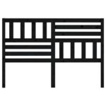 vidaXL Čelo postele čierne 126x4x100 cm masívna borovica – Obrázok 4