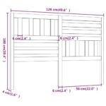 vidaXL Čelo postele čierne 126x4x100 cm masívna borovica – Obrázok 6