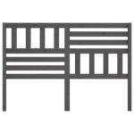 vidaXL Čelo postele sivé 146x4x100 cm masívna borovica – Obrázok 4