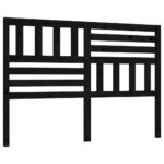 vidaXL Čelo postele čierne 146x4x100 cm masívna borovica – Obrázok 2