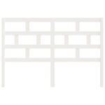 vidaXL Čelo postele biele 146x4x100 cm masívna borovica – Obrázok 4