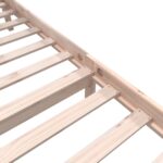 vidaXL Posteľný rám borovicový masív 140x190 cm – Obrázok 6