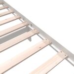 vidaXL Posteľný rám biely masívna borovica 90x200 cm – Obrázok 6