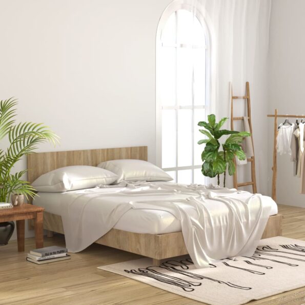 vidaXL Čelo postele dymový dub 160x1,5x80 cm spracované drevo – Obrázok 3