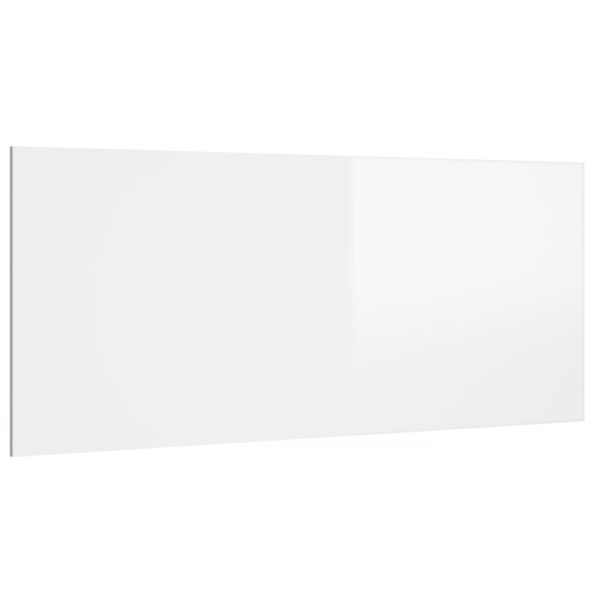 vidaXL Čelo postele lesklé biele 200x1,5x80 cm spracované drevo – Obrázok 2