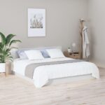 vidaXL Čelo postele lesklé biele 200x1,5x80 cm spracované drevo – Obrázok 3