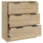 vidaXL Komoda dub sonoma 60x30x70 cm spracované drevo – Obrázok 7