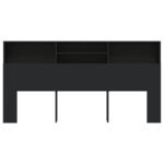 vidaXL Čelo postele so skrinkou čierne 200x19x103,5 cm – Obrázok 3