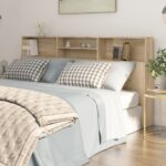 vidaXL Čelo postele so skrinkou dub sonoma 200x19x103,5 cm