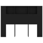 vidaXL Čelo postele so skrinkou čierne 140x18,5x104,5 cm – Obrázok 3