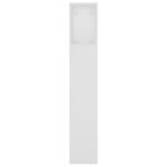 vidaXL Čelo postele so skrinkou biele 180x18,5x104,5 cm – Obrázok 5