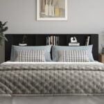 vidaXL Čelo postele so skrinkou čierne 220x18,5x104,5 cm – Obrázok 3