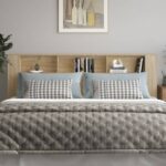 vidaXL Čelo postele so skrinkou dub sonoma 220x18,5x104,5 cm – Obrázok 3