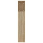 vidaXL Čelo postele so skrinkou dub sonoma 220x18,5x104,5 cm – Obrázok 5