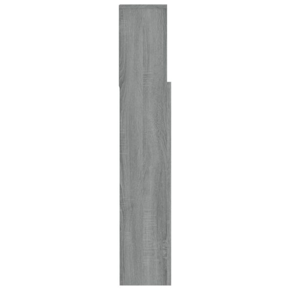 vidaXL Čelo postele so skrinkou sivý dub sonoma 120x19x103,5 cm – Obrázok 6