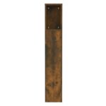 vidaXL Čelo postele so skrinkou dymový dub 100x18,5x102,5 cm – Obrázok 5