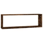 vidaXL Kockové police 2 ks dymový dub 80x15x26,5 cm spracované drevo – Obrázok 5