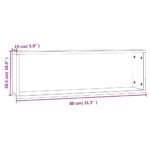 vidaXL Kockové police 2 ks dymový dub 80x15x26,5 cm spracované drevo – Obrázok 10