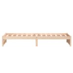 vidaXL Posteľný rám masívne drevo 75x190 cm 2FT6 malé jednolôžko – Obrázok 6