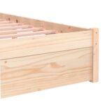 vidaXL Posteľný rám masívne drevo 75x190 cm 2FT6 malé jednolôžko – Obrázok 7