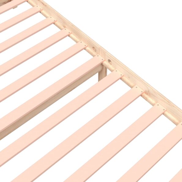 vidaXL Posteľný rám masívne drevo 120x200 cm – Obrázok 8