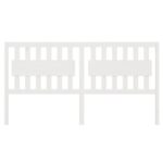 vidaXL Čelo postele biele 145,5x4x100 cm masívna borovica – Obrázok 3