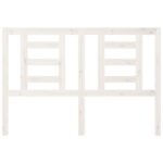 vidaXL Čelo postele biele 146x4x100 cm masívna borovica – Obrázok 3