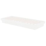 vidaXL Posteľný rám biely masívne drevo 75x190 cm 2FT6 malé jednolôžko – Obrázok 4