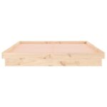 vidaXL Posteľný rám s LED 140x200 cm masívne drevo – Obrázok 7