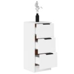 vidaXL Komoda biela 30x30x70 cm spracované drevo – Obrázok 5