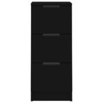 vidaXL Komoda čierna 30x30x70 cm spracované drevo – Obrázok 7