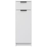 vidaXL Skrinka do kúpeľne biela 32x34x90 cm spracované drevo – Obrázok 6