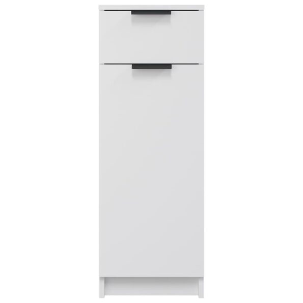 vidaXL Skrinka do kúpeľne biela 32x34x90 cm spracované drevo – Obrázok 6