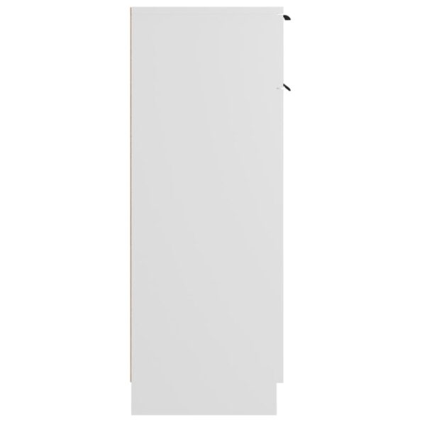 vidaXL Skrinka do kúpeľne biela 32x34x90 cm spracované drevo – Obrázok 7