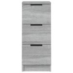vidaXL Komoda sivý dub sonoma 30x30x70 cm spracované drevo – Obrázok 6