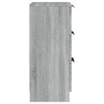 vidaXL Komoda sivý dub sonoma 30x30x70 cm spracované drevo – Obrázok 8