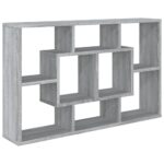 vidaXL Nástenná polica sivý dub sonoma 85x16x52,5 cm spracované drevo – Obrázok 2
