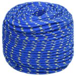 vidaXL Lodné lano modré 10 mm 25 m polypropylén – Obrázok 2