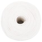 vidaXL Lodné lano biele 8 mm 50 m polypropylén – Obrázok 3