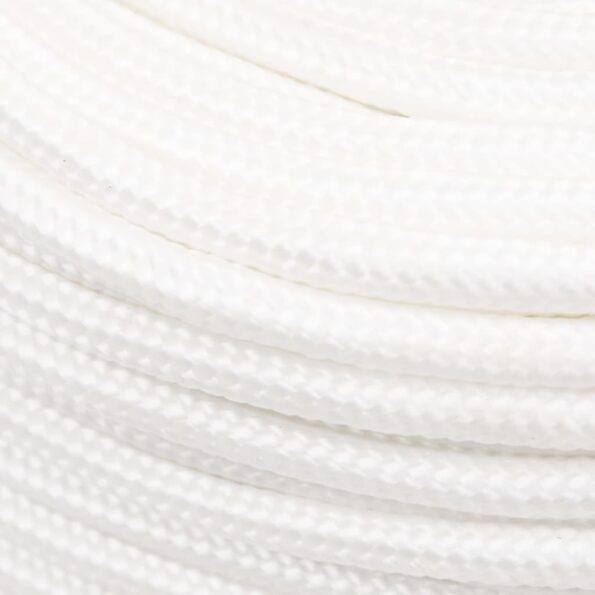 vidaXL Lodné lano biele 8 mm 50 m polypropylén – Obrázok 4
