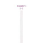 vidaXL Lodné lano biele 8 mm 50 m polypropylén – Obrázok 6