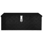 vidaXL Úložný box čierny 80x39x30 cm hliník – Obrázok 2