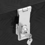 vidaXL Úložný box čierny 90x47x35,5 cm hliníkový – Obrázok 6